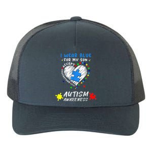 I Wear Blue For My Son Autism Awareness Month Yupoong Adult 5-Panel Trucker Hat