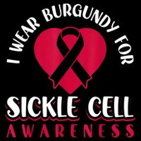 I Wear Burgundy For Sickle Cell Awareness Baby Bodysuit