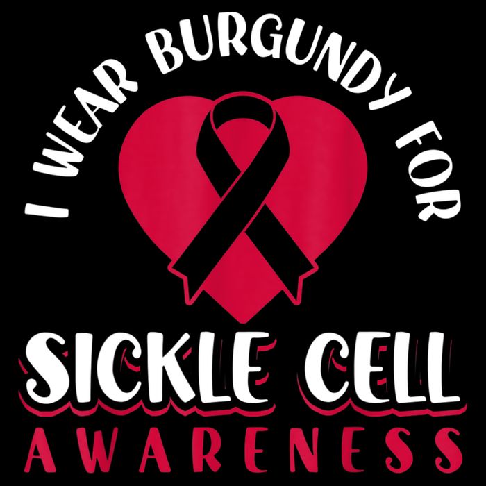 I Wear Burgundy For Sickle Cell Awareness Baby Bodysuit