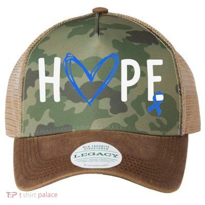 I Wear Blue For Child Abuse Awareness Month Blue Ribbon Legacy Tie Dye Trucker Hat