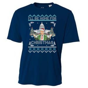 I Will Be Home For Christmas Donald Trump 47th President Ugly Christmas Cooling Performance Crew T-Shirt