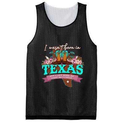 I WasnT Born In Texas But I Got Here As Fast As I Could Mesh Reversible Basketball Jersey Tank