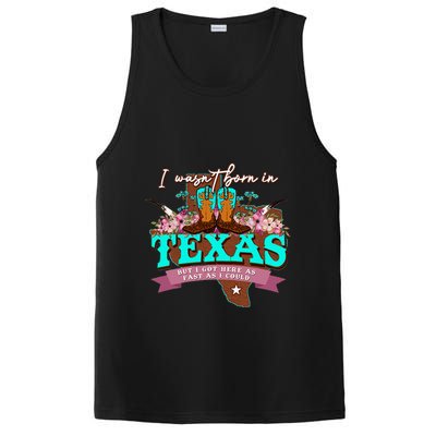 I WasnT Born In Texas But I Got Here As Fast As I Could PosiCharge Competitor Tank