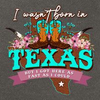 I WasnT Born In Texas But I Got Here As Fast As I Could Cotton Canvas Backpack