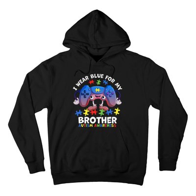 I Wear Blue For My Brother Autism Awareness Video Game Hoodie