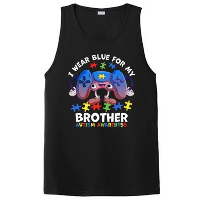 I Wear Blue For My Brother Autism Awareness Video Game PosiCharge Competitor Tank