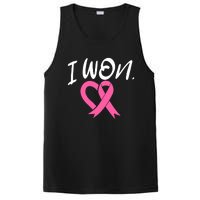 I Won Breast Cancer Awareness Support Pink Ribbon Survivor C PosiCharge Competitor Tank