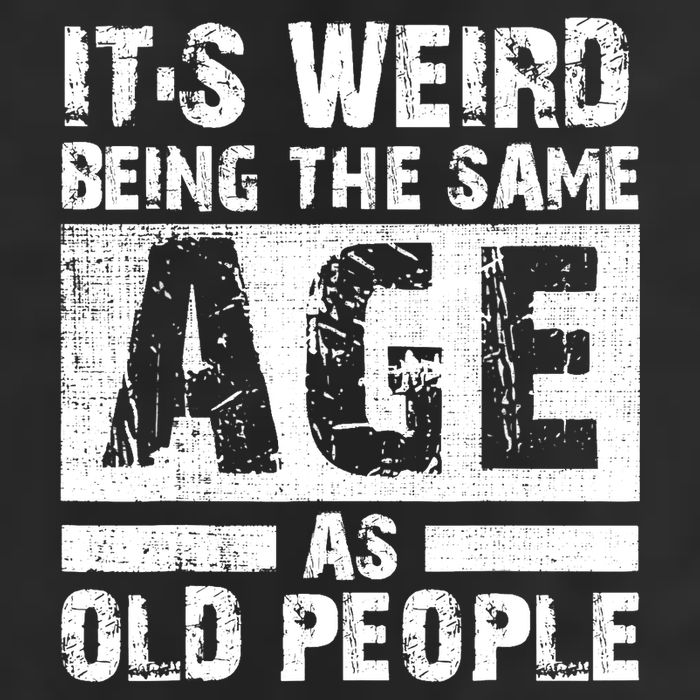 It's Weird Being The Same Age As Old People Funny Vintage Golf Towel
