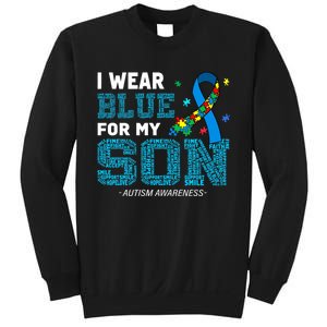 I Wear Blue For My Son Autism Awareness Month Sweatshirt