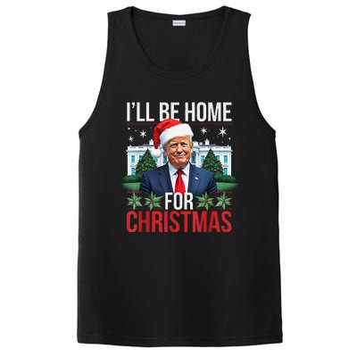 I Will Be Home For Christmas Funny Trump PosiCharge Competitor Tank