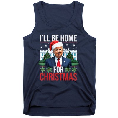 I Will Be Home For Christmas Funny Trump Tank Top