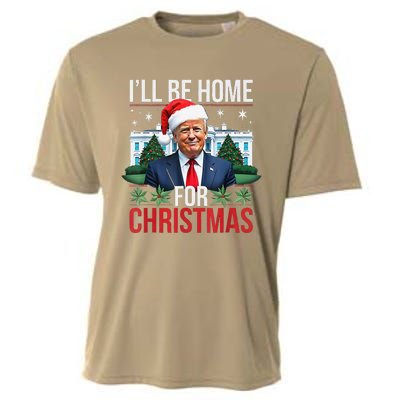 I Will Be Home For Christmas Funny Trump Cooling Performance Crew T-Shirt