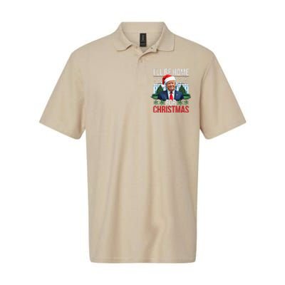 I Will Be Home For Christmas Funny Trump Softstyle Adult Sport Polo