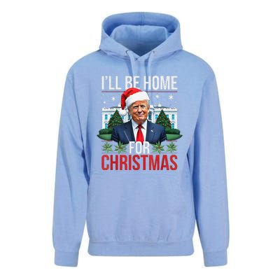 I Will Be Home For Christmas Funny Trump Unisex Surf Hoodie