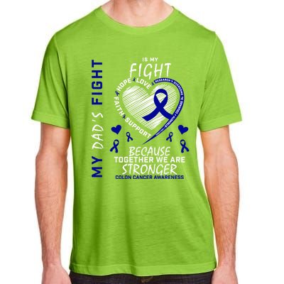 I Wear Blue For Father My Dad's Fight Colon Cancer Awareness Meaningful Gift Adult ChromaSoft Performance T-Shirt