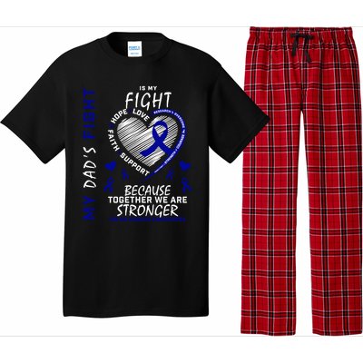 I Wear Blue For Father My Dad's Fight Colon Cancer Awareness Meaningful Gift Pajama Set