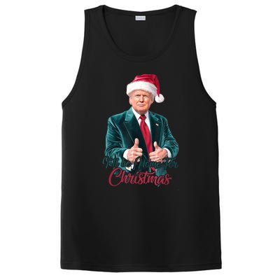 I Will Be Home For Christmas Trump Santa Xmas 2024 Funny Gift PosiCharge Competitor Tank