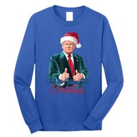 I Will Be Home For Christmas Trump Santa Xmas 2024 Funny Gift Long Sleeve Shirt