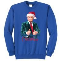 I Will Be Home For Christmas Trump Santa Xmas 2024 Funny Gift Sweatshirt