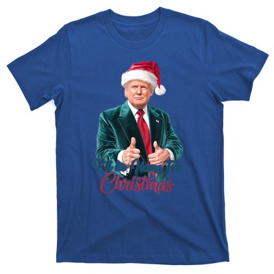 I Will Be Home For Christmas Trump Santa Xmas 2024 Funny Gift T-Shirt