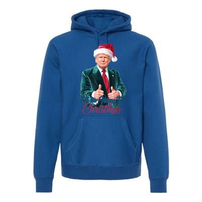 I Will Be Home For Christmas Trump Santa Xmas 2024 Funny Gift Premium Hoodie