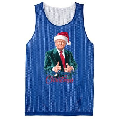 I Will Be Home For Christmas Trump Santa Xmas 2024 Funny Gift Mesh Reversible Basketball Jersey Tank