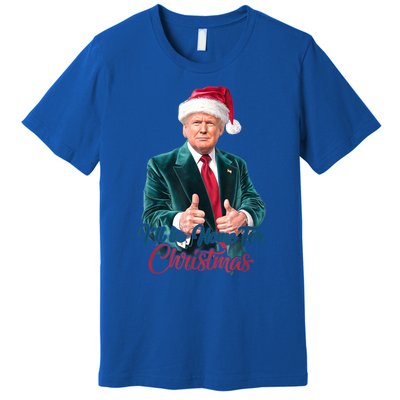 I Will Be Home For Christmas Trump Santa Xmas 2024 Funny Gift Premium T-Shirt