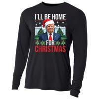 I Will Be Home For Christmas Funny Trump Cooling Performance Long Sleeve Crew