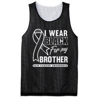 I Wear Black For My Brother Melanoma Skin Cancer Awareness Mesh Reversible Basketball Jersey Tank