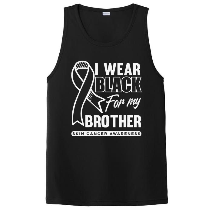 I Wear Black For My Brother Melanoma Skin Cancer Awareness PosiCharge Competitor Tank