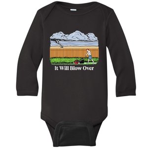 It Will Blow Over Baby Long Sleeve Bodysuit