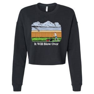 It Will Blow Over Cropped Pullover Crew