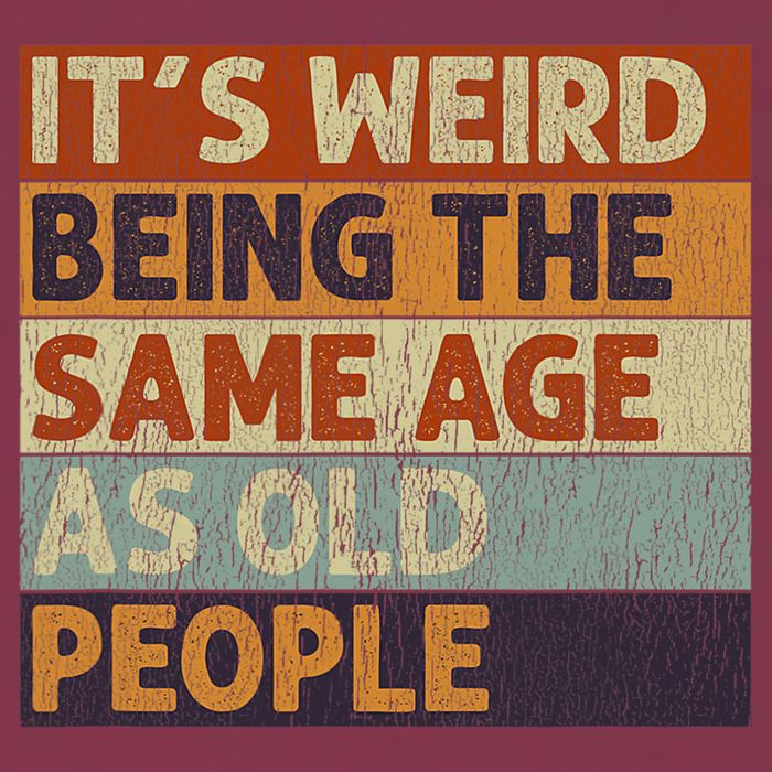 It's Weird Being The Same Age As Old People Retro Sarcastic 16oz Travel Tumbler