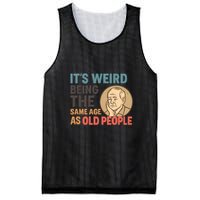 It's Weird Being the Same Age as Old People Mesh Reversible Basketball Jersey Tank
