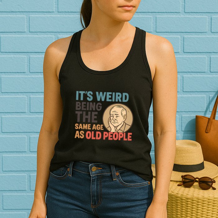 It's Weird Being the Same Age as Old People Womens Tank Top