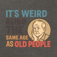 It's Weird Being the Same Age as Old People Cotton Canvas Backpack