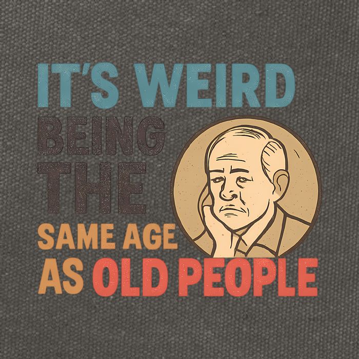 It's Weird Being the Same Age as Old People Cotton Canvas Backpack