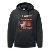 I Won't Be Lectured On Gun Control By An Administration Performance Fleece Hoodie