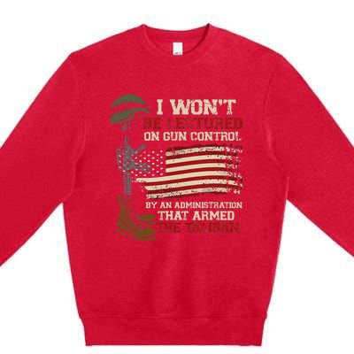 I Won't Be Lectured On Gun Control By An Administration Premium Crewneck Sweatshirt