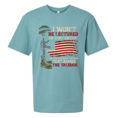 I Won't Be Lectured On Gun Control By An Administration Sueded Cloud Jersey T-Shirt