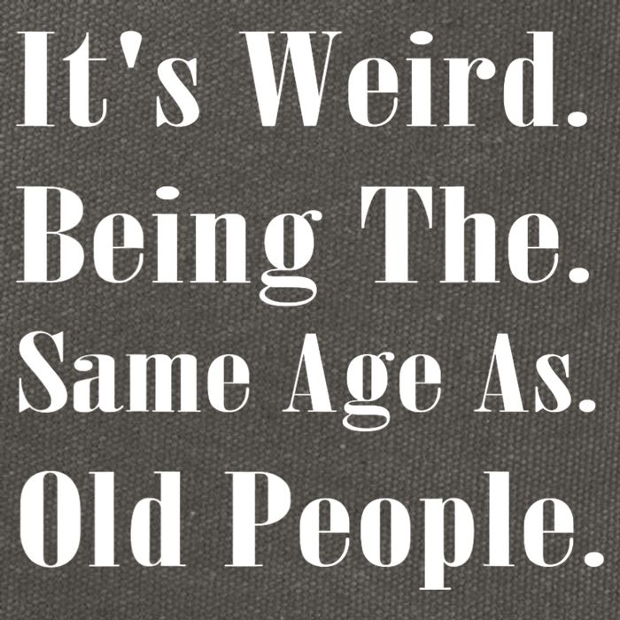 Its Weird Being The Same Age As Old People Cotton Canvas Backpack