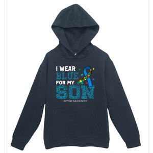 I Wear Blue For My Son Autism Awareness Month Urban Pullover Hoodie