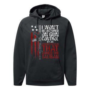 I Won't Be Lectured On Gun Control By An Administration Back Performance Fleece Hoodie