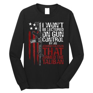 I Won't Be Lectured On Gun Control By An Administration Back Long Sleeve Shirt