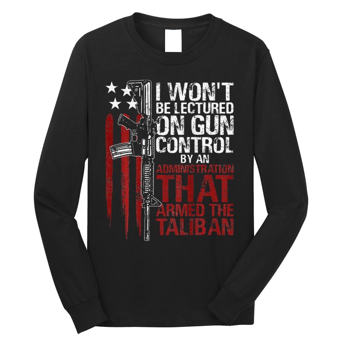 I Won't Be Lectured On Gun Control By An Administration Back Long Sleeve Shirt