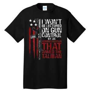 I Won't Be Lectured On Gun Control By An Administration Back Tall T-Shirt