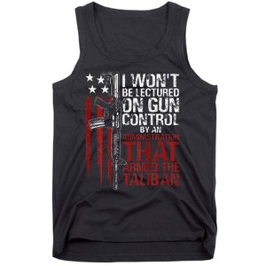 I Won't Be Lectured On Gun Control By An Administration Back Tank Top