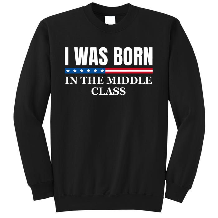 I Was Born In The Middle Class Trump 2024 Political Design Sweatshirt