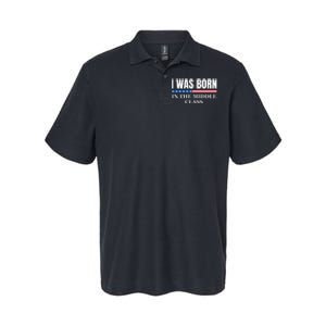 I Was Born In The Middle Class Trump 2024 Political Design Softstyle Adult Sport Polo