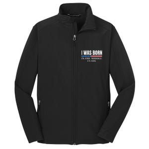 I Was Born In The Middle Class Trump 2024 Political Design Core Soft Shell Jacket